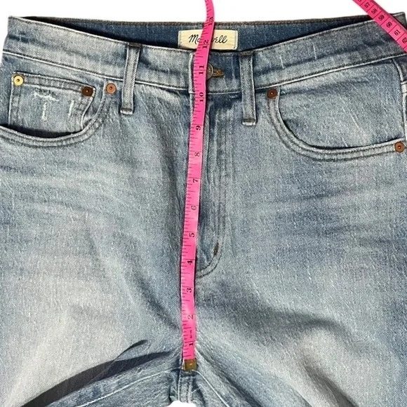 Madewell High Rise Slim Boyjean Prentice Light Wash Denim Womens Size 28 ND555‎ - Picture 7 of 10